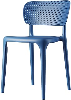 Sillas de Comedor apilables para Interiores - Capacidad de 330 Libras, de plástico, versátiles para oficinas, Bodas, Fiestas y Bares comerciales (D 42x45x75cm(17x18x30 Pulgadas))