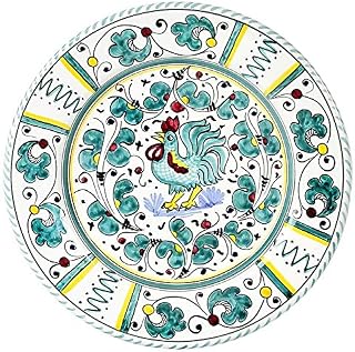 Dinner plate [GR0001] ~ Authentic hand painted in Deruta, Italy. Original design. Shipped from the USA with Certificate of Authenticity.