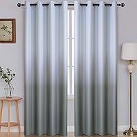 Vista 80 de SimpleHome Ombre Room Darkening Curtains 96 inches Length for Bedroom,Grommet Gradient Light Blocking Beige Gradient Window Curtains for Living