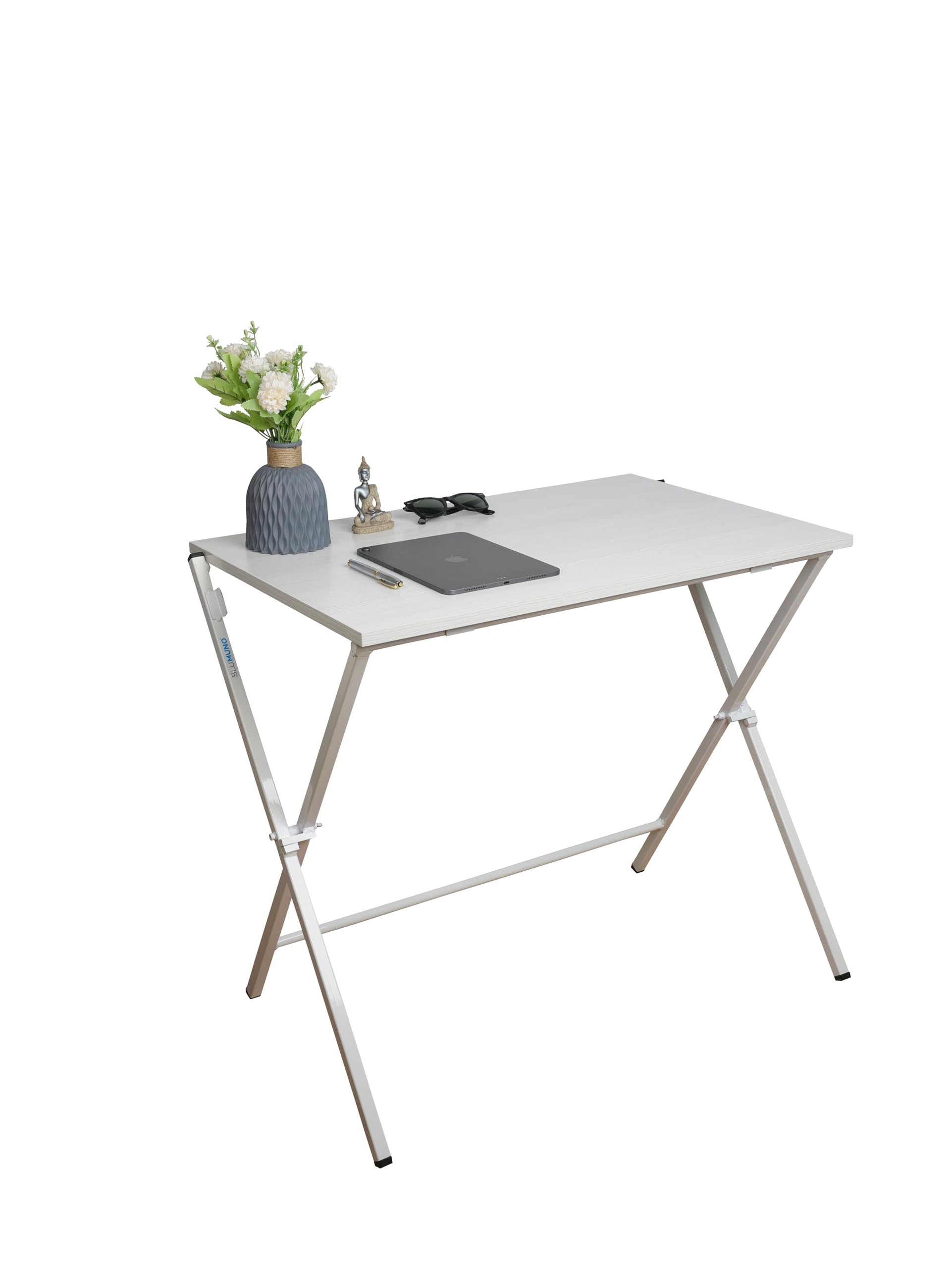 BLUMUNO Study Desk/Multipurpose Table/Computer Desk/Desk Table/Work Desk/Foldable Table/wfh Essential (White Oak Finish)