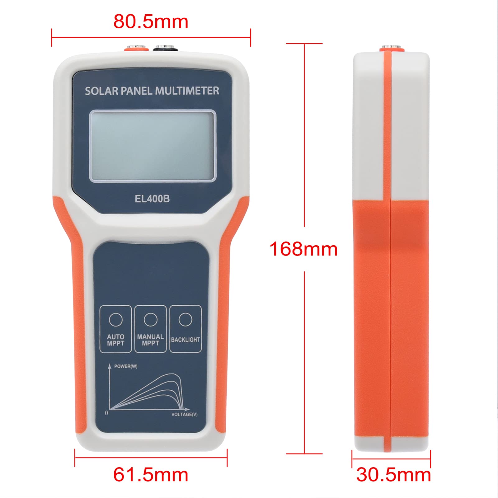Geloo 400W Probador de Panel Solar Multímetro Fotovoltaico Panel MPPT de Mano Alimentador Automático Inteligente para la Búsqueda de Errores en Caso de Tensión sin Carga Fotovoltaicos y Solucionar