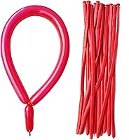 Vista 8 de Globos amarillos 260Q, globo largo, globo torcido largo y delgado, 100 unidades, globo mágico de payaso de primera calidad para animales, guirnalda