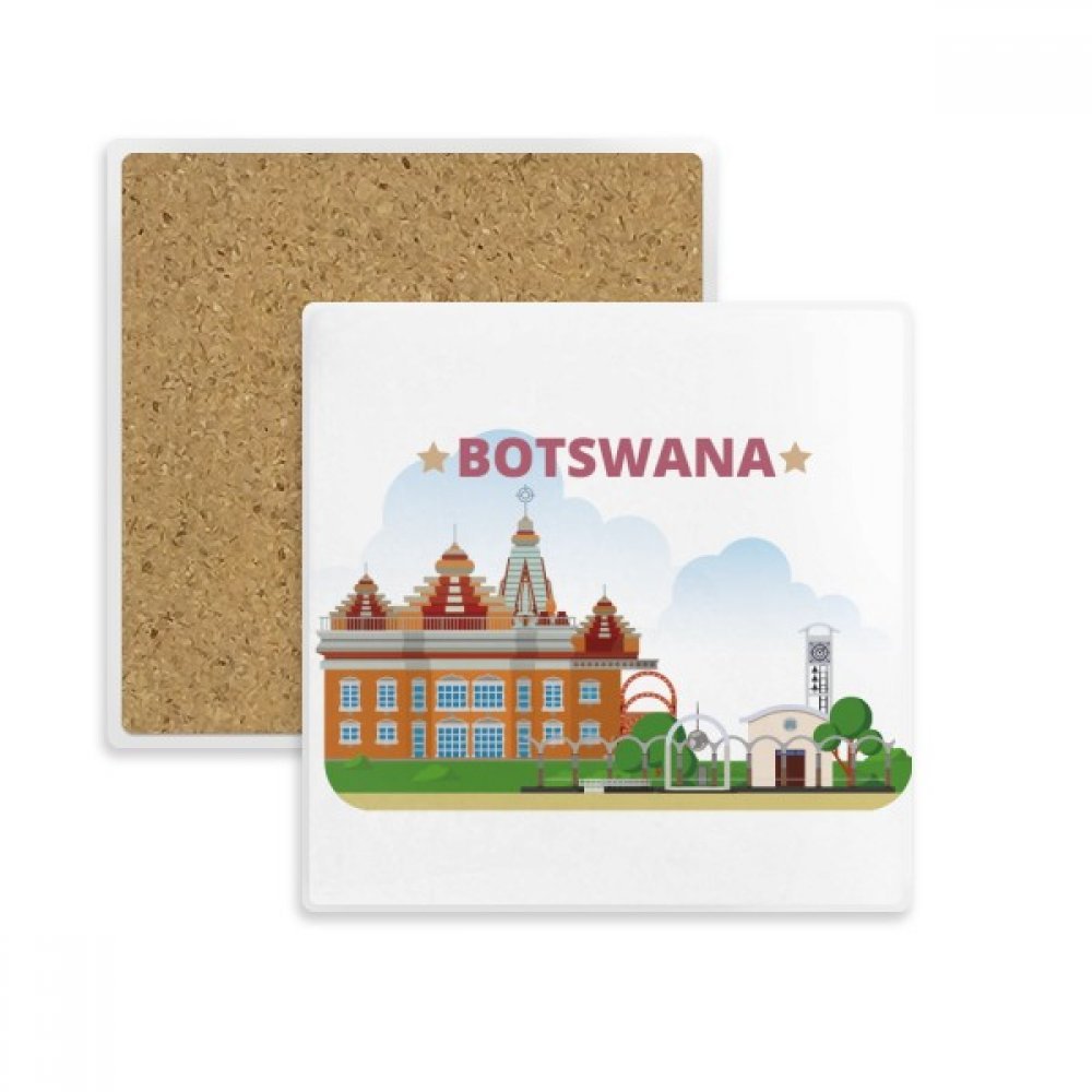 Dessous de verre Botswana en pierre contre les traces d'eau et taches de tasse