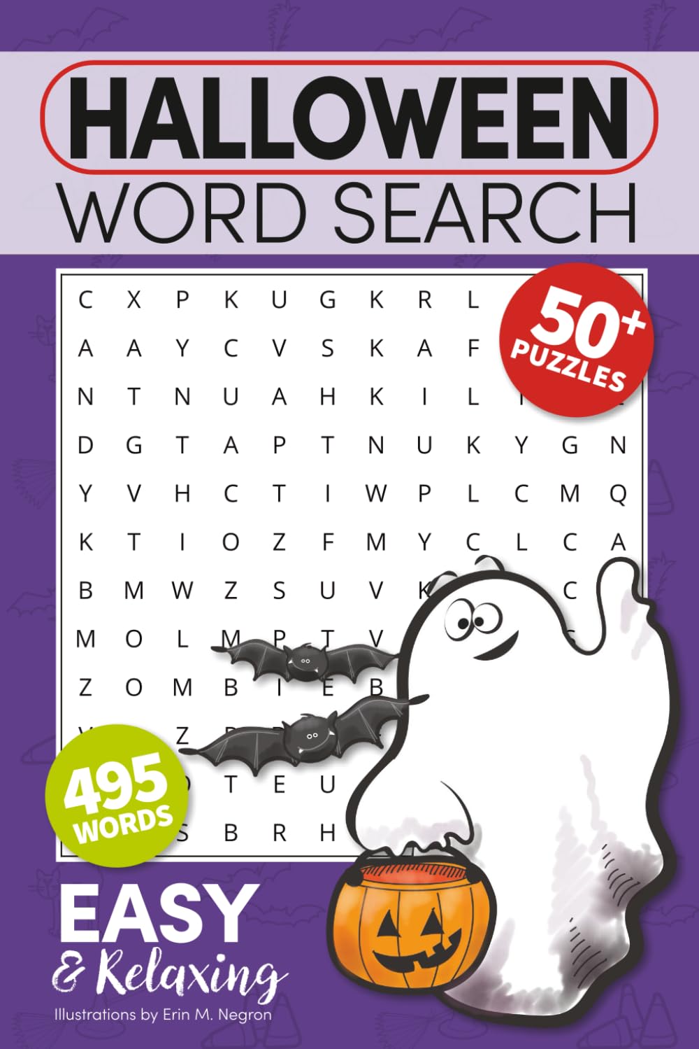 Halloween Word Search Puzzle Book: Word Searches with Easy to Read Print about Spooky Fun, Costumes, Pumpkins, and More | 6x9 inches, 112 pages | 50+