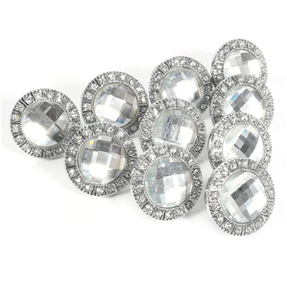 Boutons de meuble diamant cristal 30mm pour remplacer une poignée de placard usée