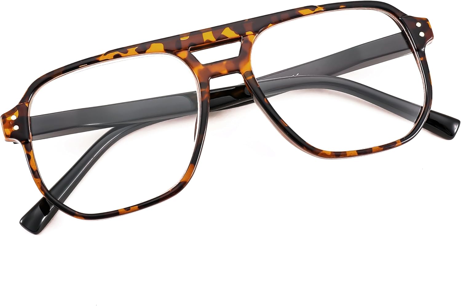 FEISEDY Retro Aviator Reading Glasses Women Men Blue Light Blocking Reader Plastic Lightweight Frame B0071 - Image 4