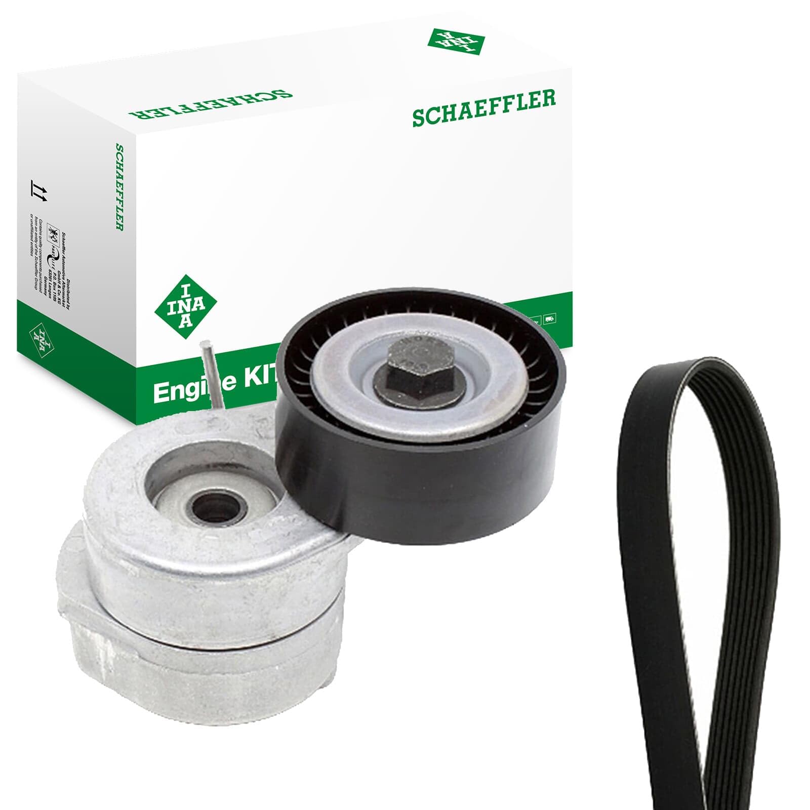 INA Kit Cinghie Poly-V 529 0286 10 1180mm Compatibilità con FIAT 500 312 PANDA 169 GRANDE PUNTO 199 PUNTO 188, ALFA ROMEO MITO 955