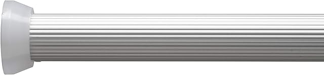 Croydex GP89000 Heavy Duty Telescopic Tension Shower Rod, 110-195 cm, Silver