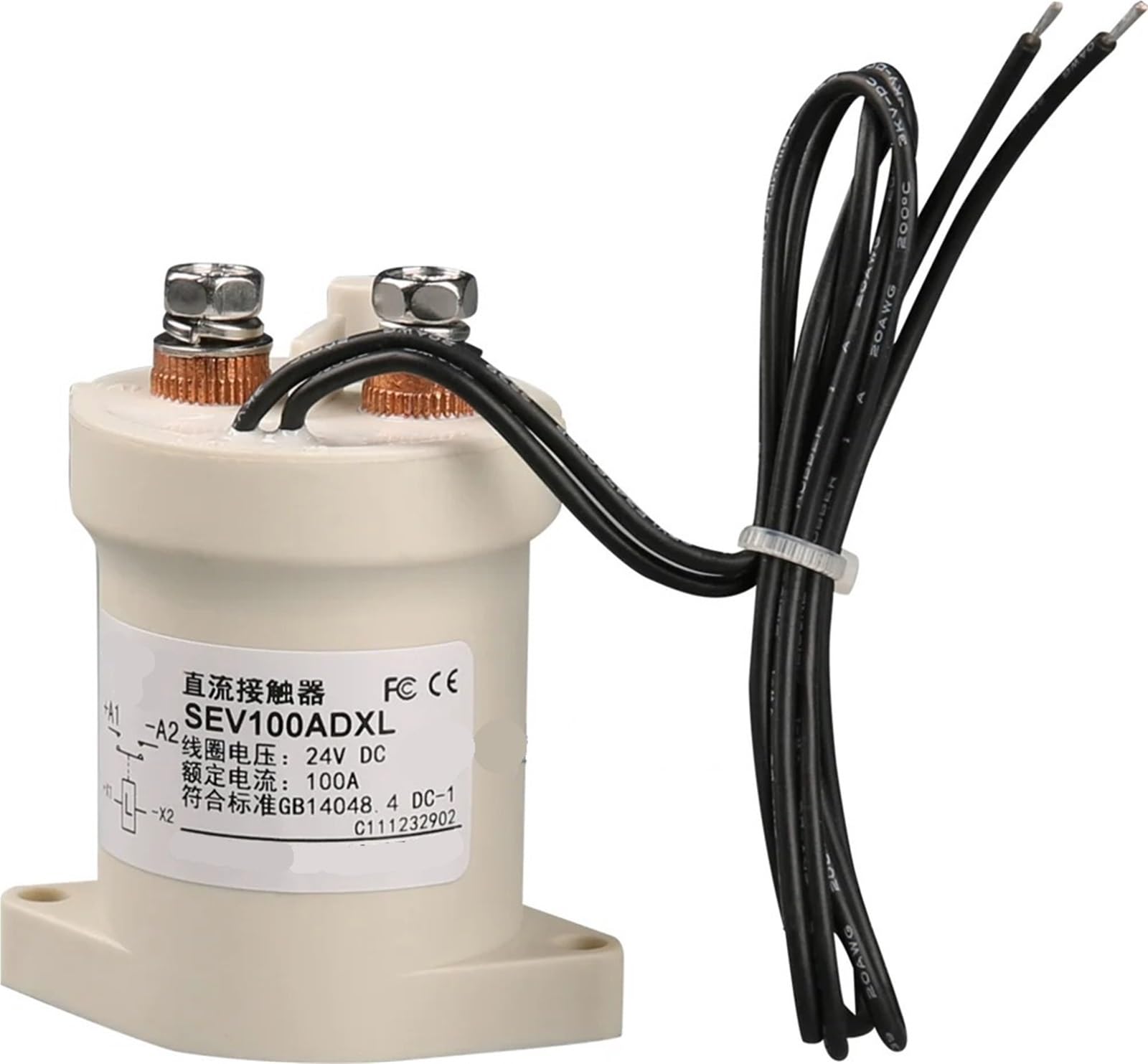 Contacteur CC SEV100AD résout les arcs électriques sur borne de charge