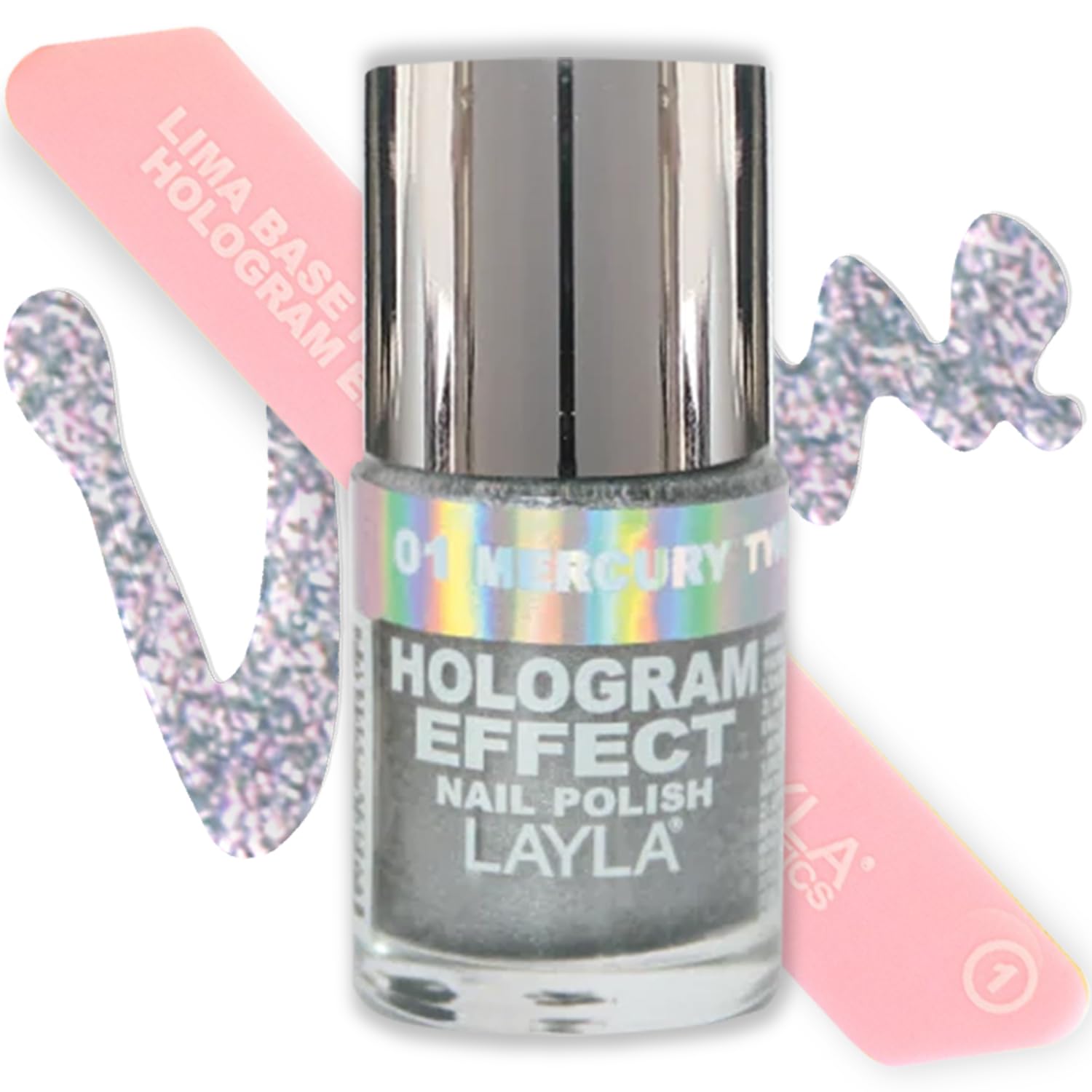 LAYLA Hologram Effect Nail Polish (#01 Mercury Twilight)