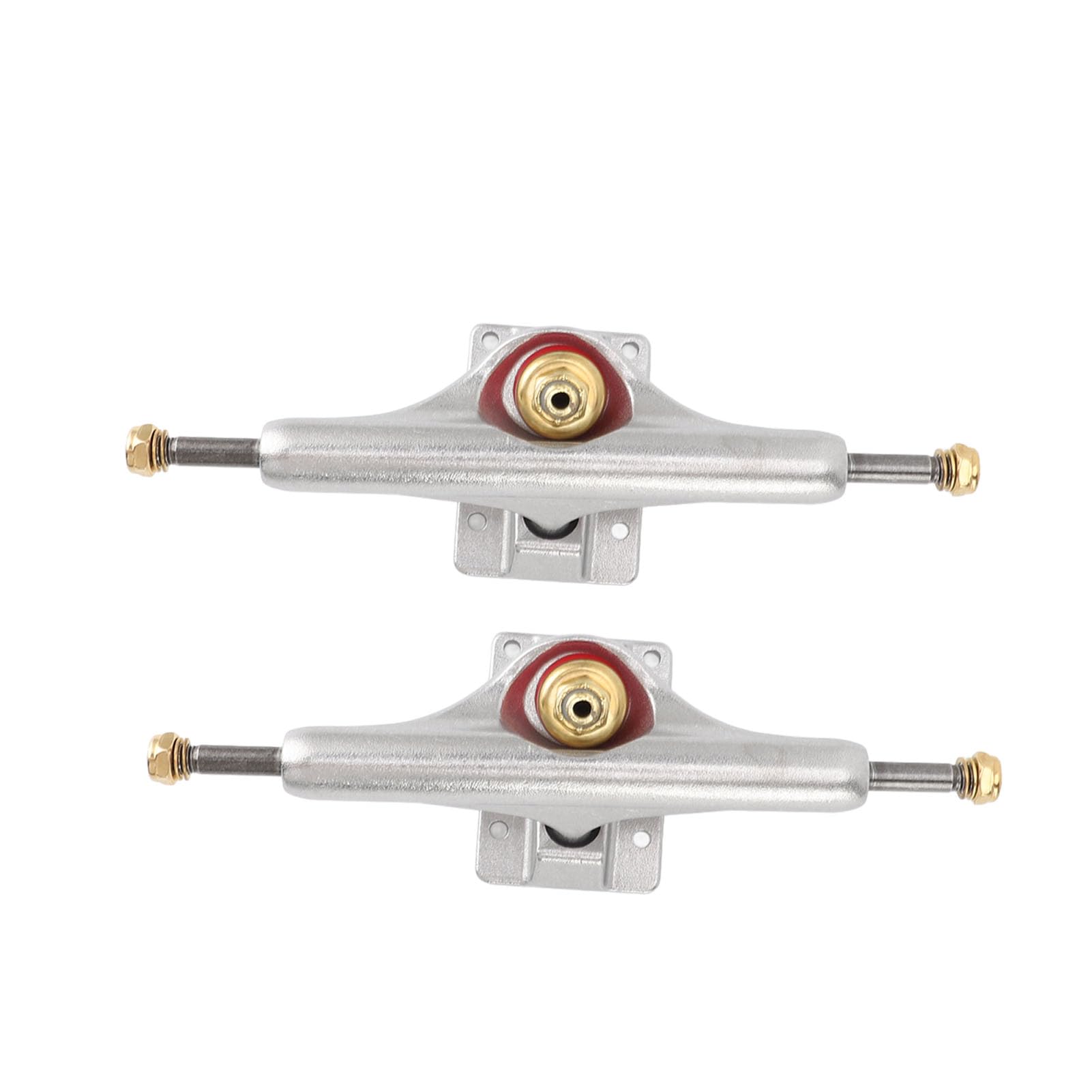 POENVFPO 2pcs 5.5in Hollow Skateboard Trucks, Aluminum Alloy PU Suspension Skateboard Bridges for Smooth Ride