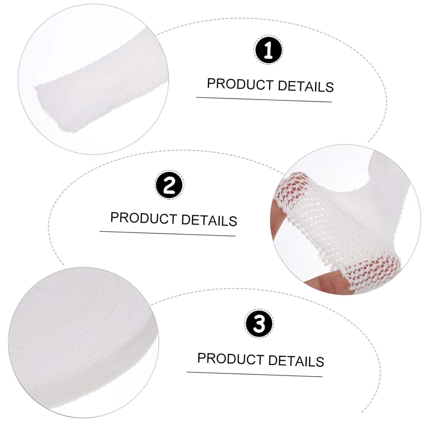 Elastic Breathable Bandage Tape Trauma Gauze for Wound Protection Fix Bandage Wrap Moderate Stretch for Athletes