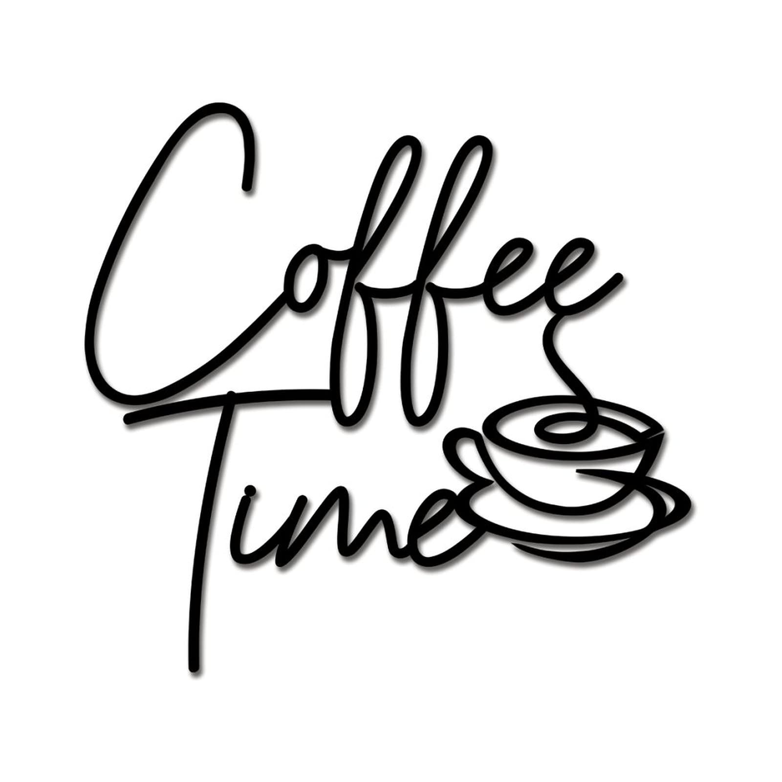 Art mural en métal Coffee Time : transformez un mur vide en un coin café accueillant