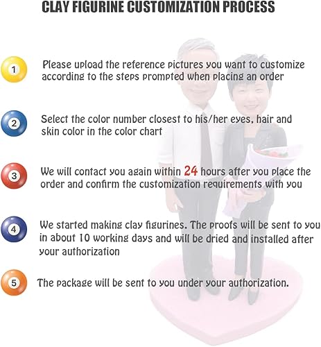 Miniatura 6 de Figuras Bobbleheads Personalizadas Esculpidas por el Famoso Artista de Arcilla de TikTok Jerry Regalos de Figuritas Personalizadas para Novio Esposo