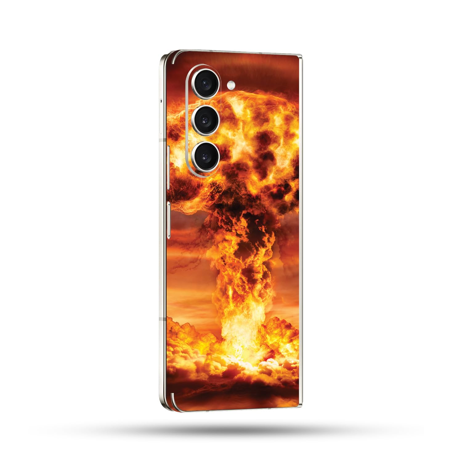 MightySkins Skin Compatible with Samsung Galaxy Z Fold 5 Full Wrap - Fallout | Protective, Durable, and Unique Vinyl Decal wrap Cover | Easy to Apply, Remove, and Change Styles | Made in The USA