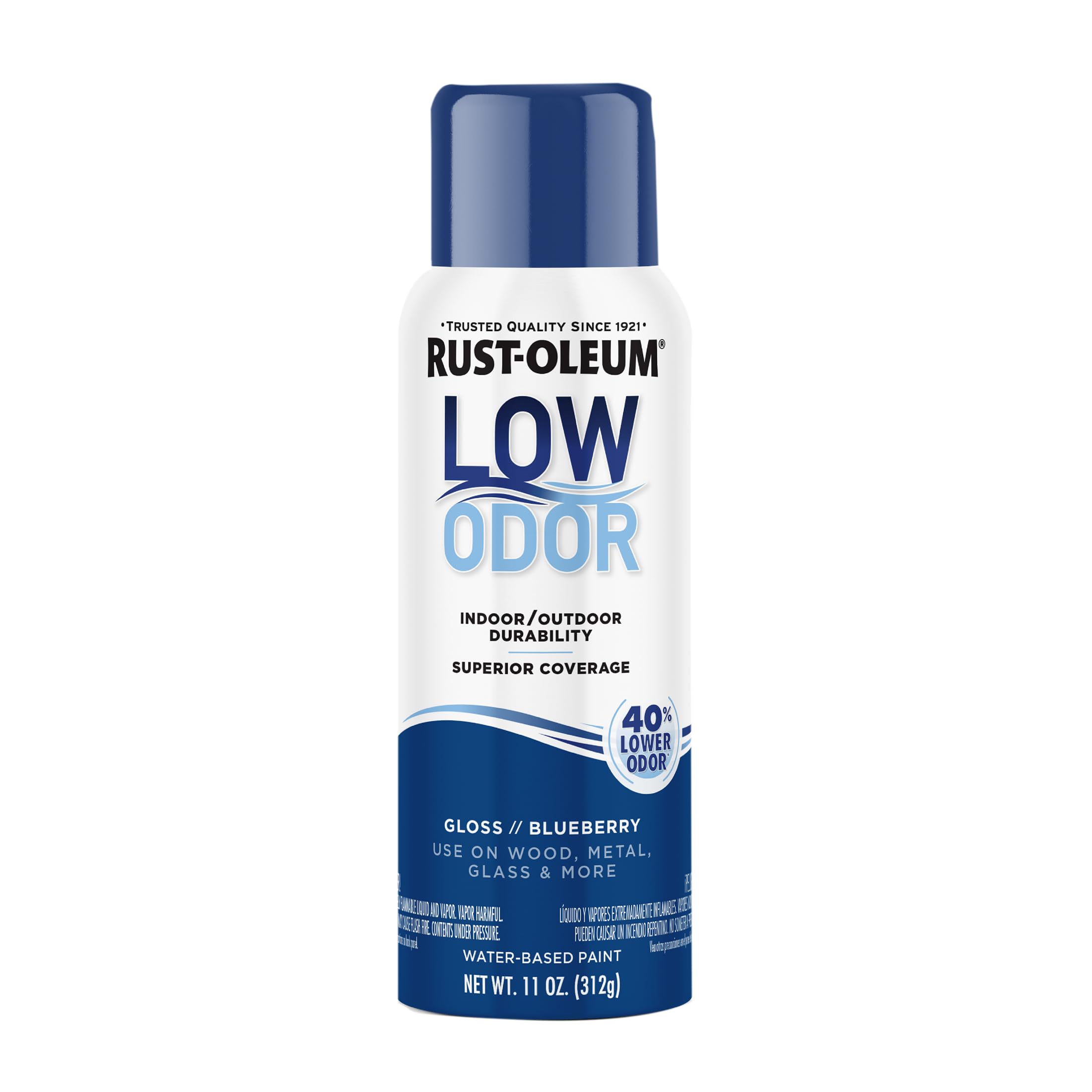 Rust-Oleum Low Odor Premium Spray Paint, Gloss Blueberry