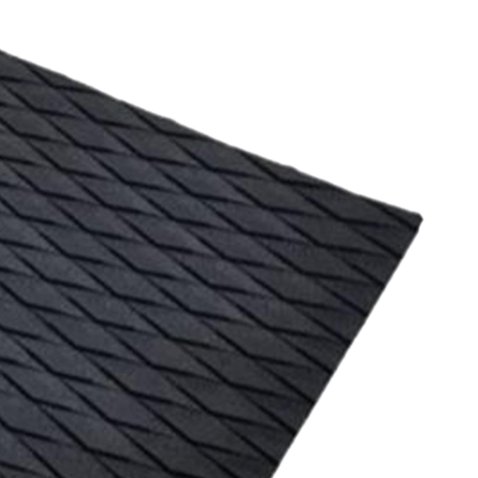 rockible 4 Pièces Deck Grip Tapis Antidérapant Deck Tail Pad Planche de Surf Pad EVA Boat Decking Sheet Surfboard Traction Pads pour Longboard Kayak Skateboard, Noir