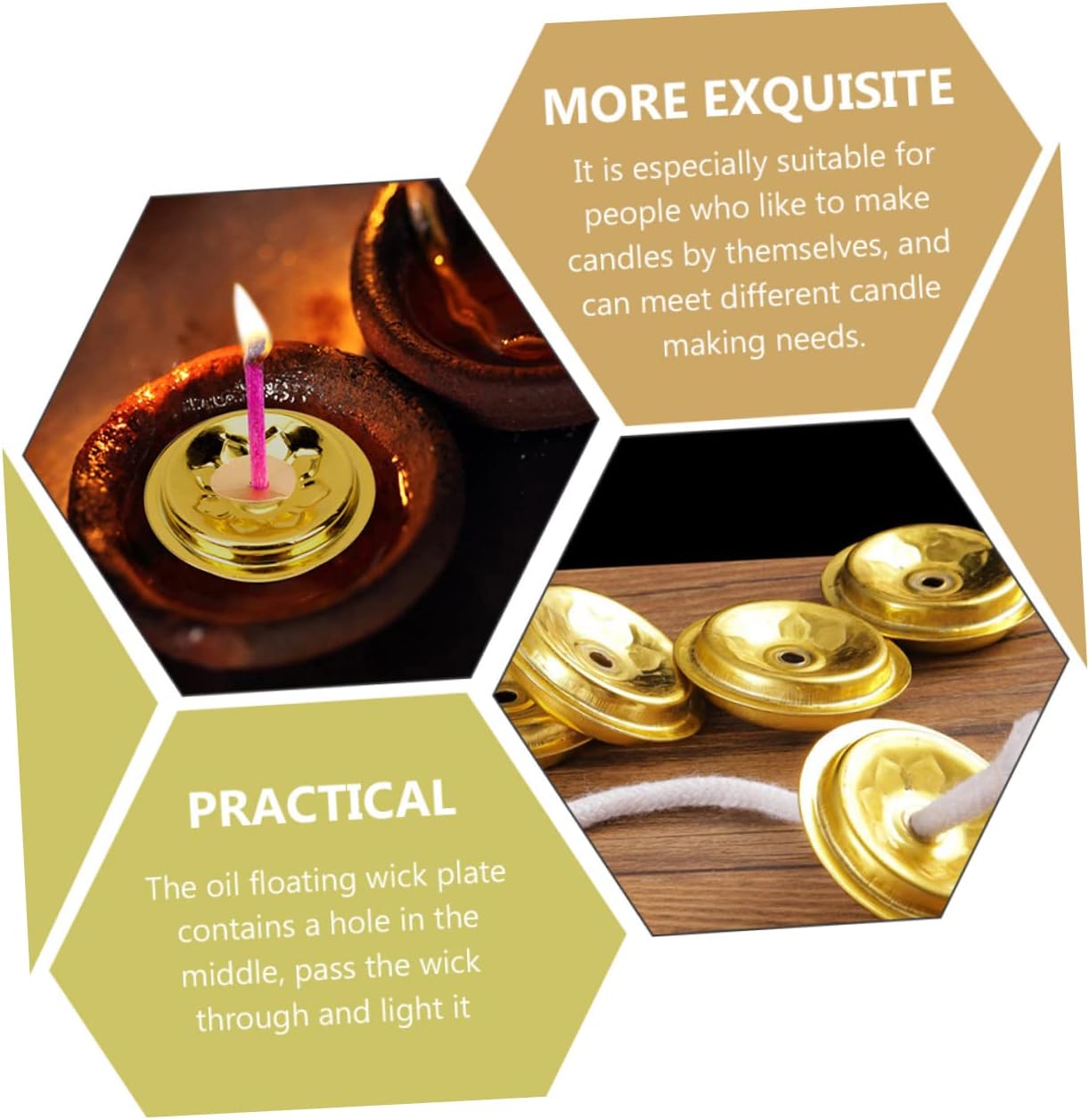 Ciieeo 1set Oil Lamp Replacement Wick Kit Fiber Wicks Floating Holder for Alcohol Kerosene Lamps for Use