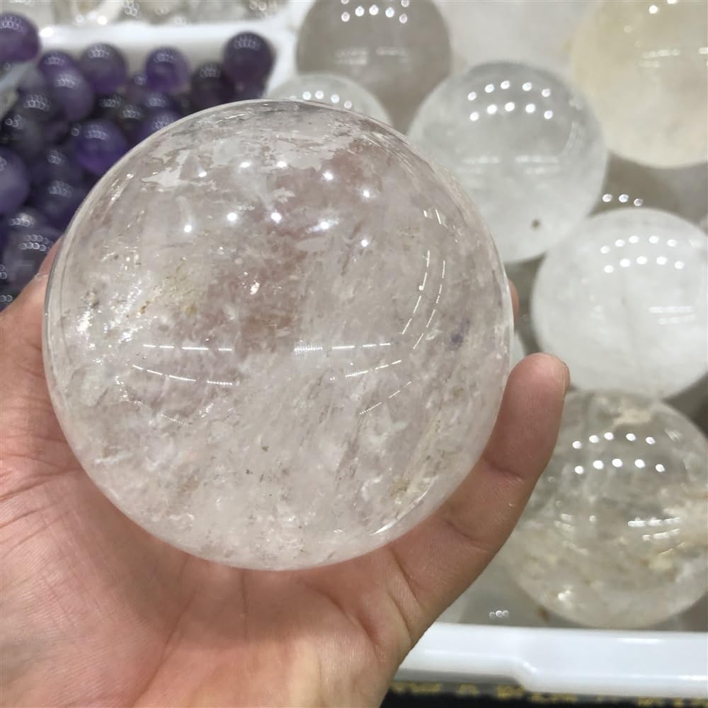 CBQZCHWDKT White Crystal Ball Heals Ornaments