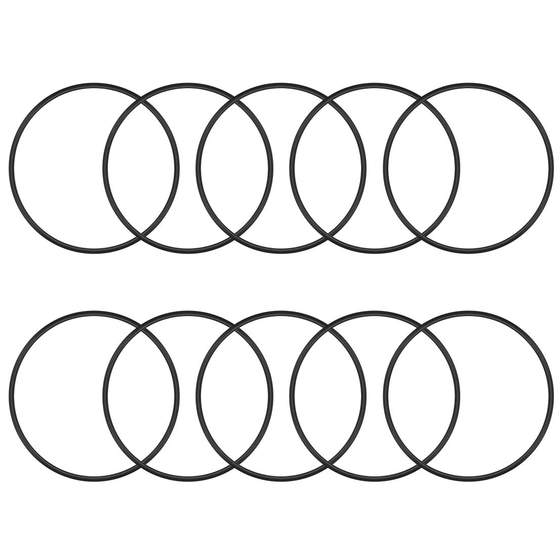sourcing map Nitrile Rubber O-Rings 105mm OD 98.8mm ID 3.1mm Width, Metric Sealing Gasket, Pack of 10