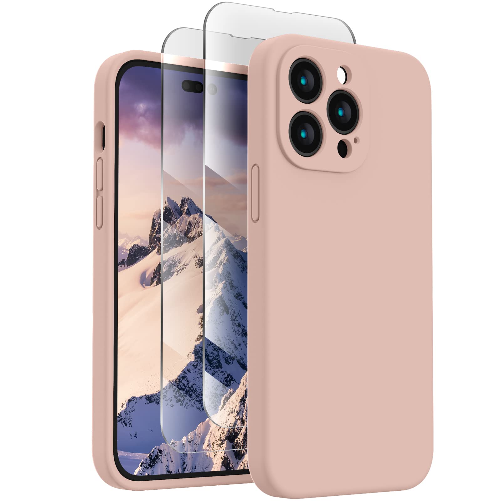 FireNova Designed for iPhone 14 Pro Case, 6.1", Pinksand
