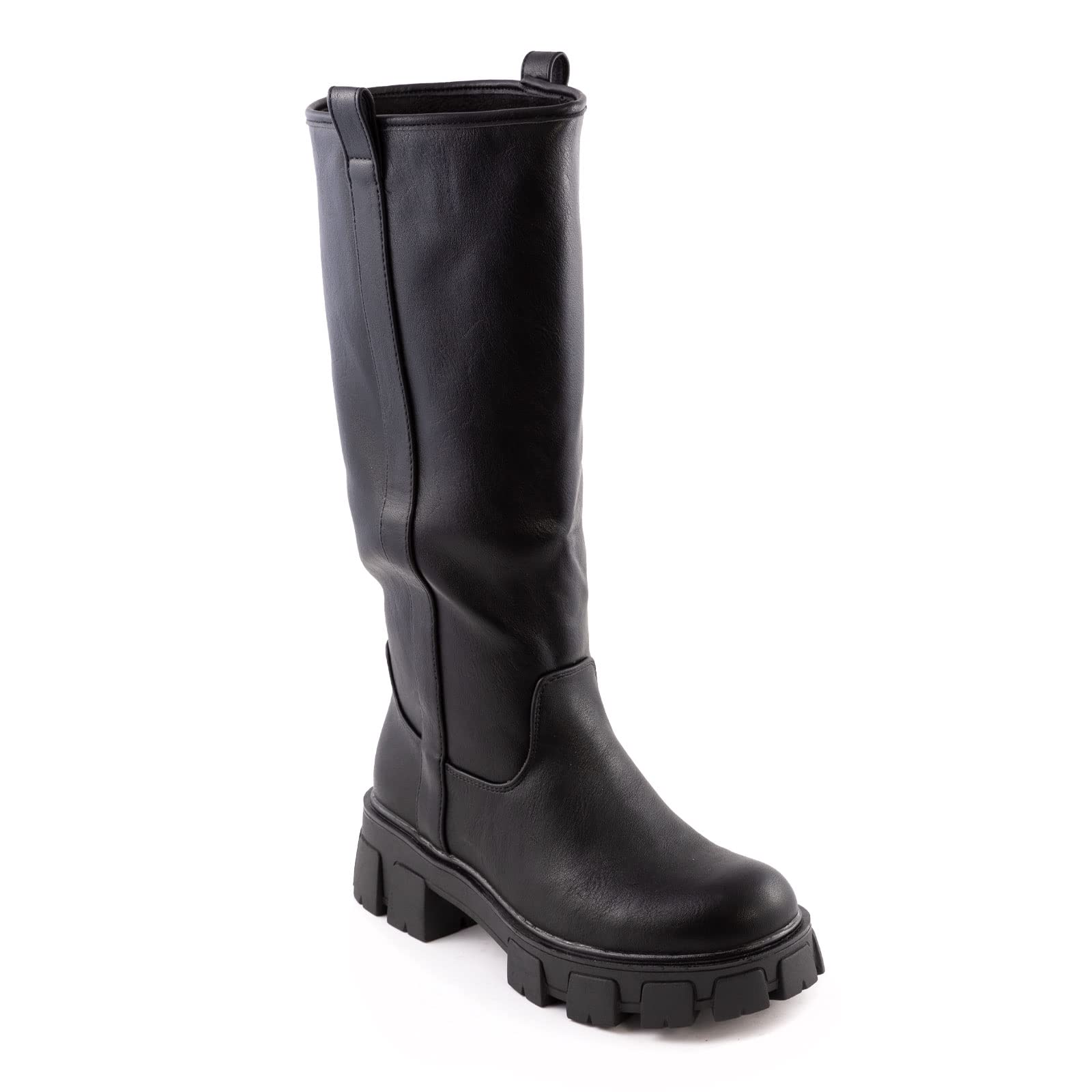 Toocool Bottes de moto pour femme motard bottes d'hiver chaussures décontractées YG882, Noir , 40 EU