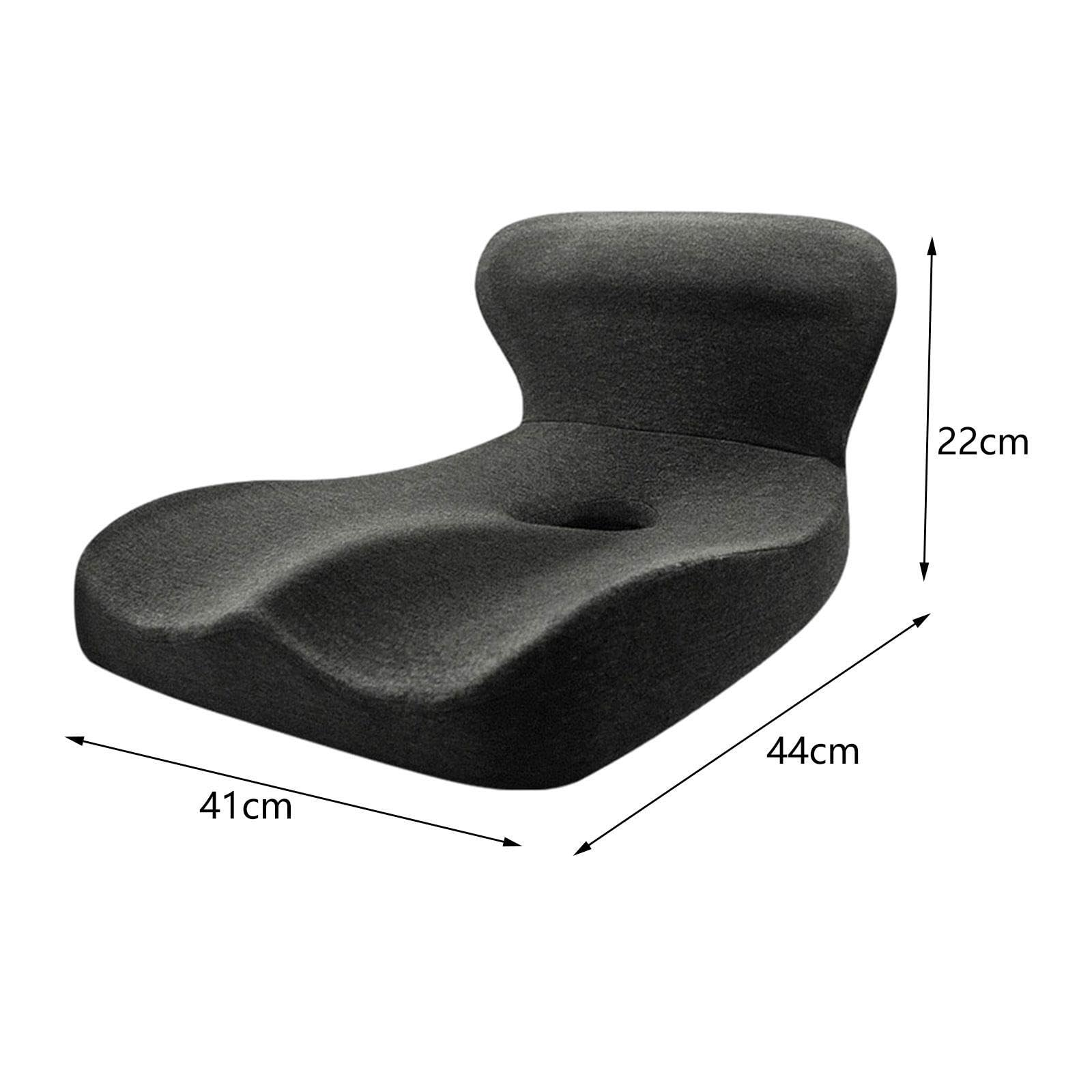 Almohadilla de Respaldo integrada El cojín para Silla de coxis Brinda Comodidad con Espuma viscoelástica y características Antideslizantes para la