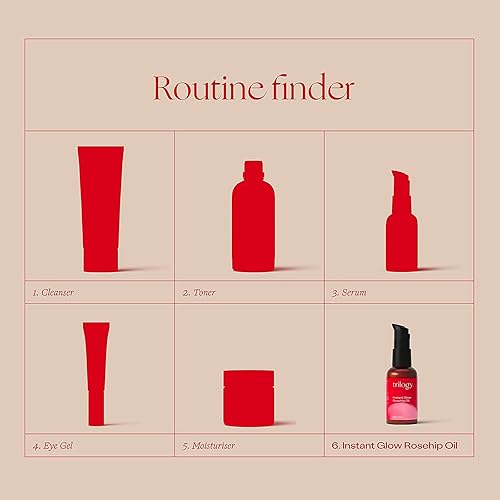 Miniatura 9 de Trilogy Aceite de rosa mosqueta Instant Glow (1.0 fl oz)  Con mica y escualano  Apoya la producción de colágeno, hidrata y repara mejorar la textura
