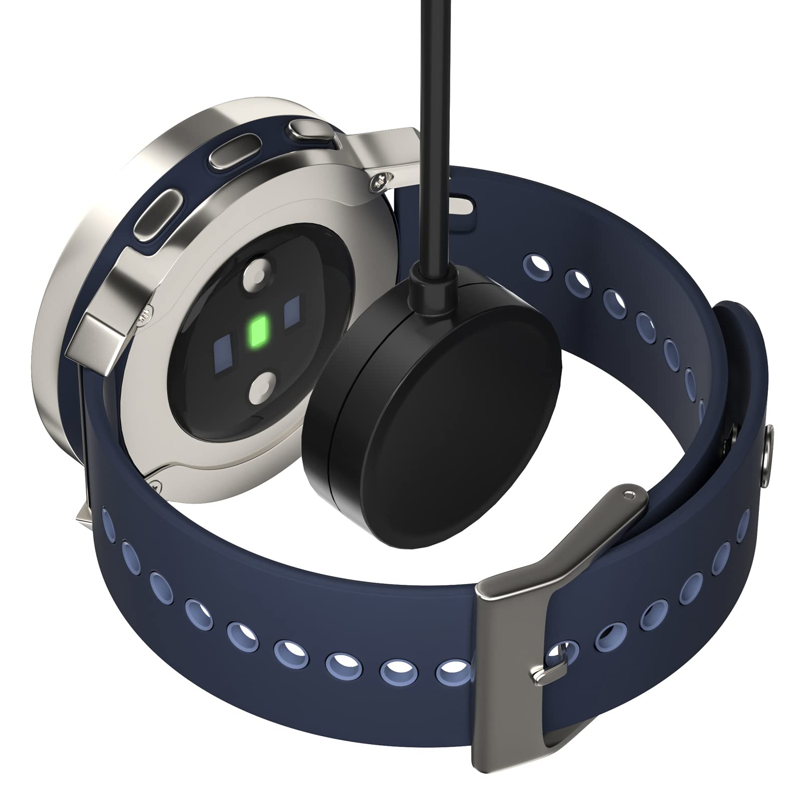 Disscool Ersatz-Ladekabel, kompatibel mit Suunto 9 Peak, 1 m, Smartwatch-Ladekabel, magnetisch, kompatibel mit Suunto 9 Peak, Schwarz