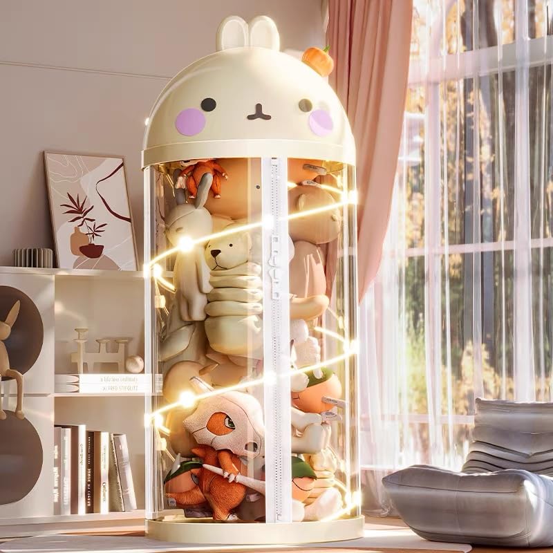 Amazon.co.jp: Warayumi ぬいぐるみ収納 筒 ぬいぐるみ収納ケース 大