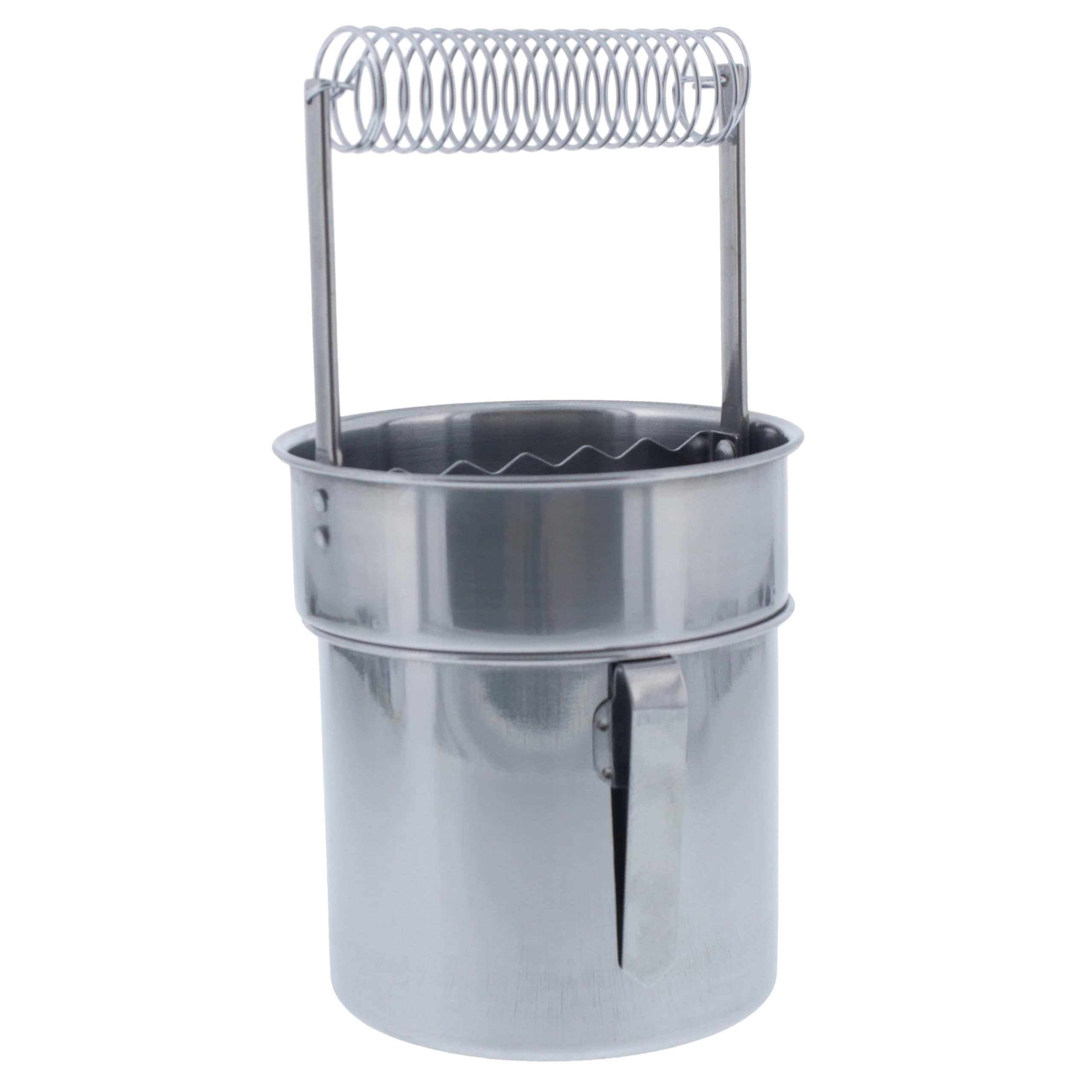 U.S. Art Supply Stainless Steel Paint Brush Washer with Wash Tank, Spiral Holder, and Sediment Grate - Oil Paint Brush Cleaner for Artists
