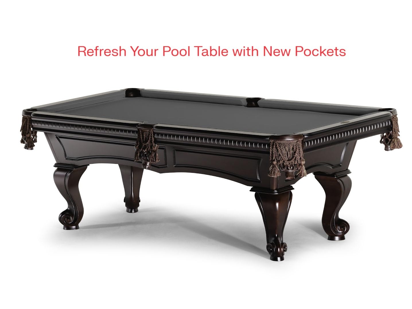 Standard Pool Table Pockets Set Of 6 Billiard Pockets With Fringe Set Of 6 Leather Pool Table ...