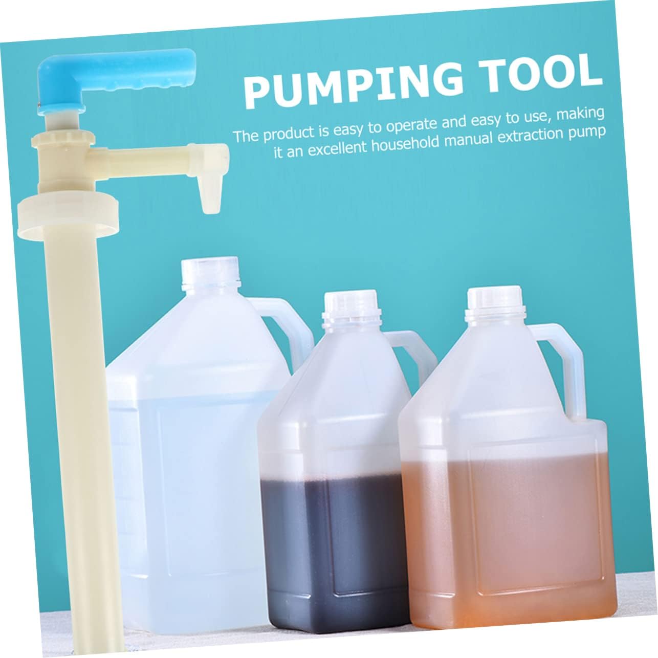 2pcs Hand Oil Pump Portable Liquid Sucker Fuel Transfer Pump for Oil Water Lightweight Manual Design for Removal and Transfer