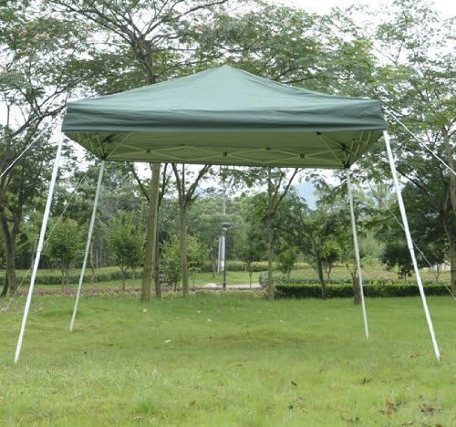 Outsunny Slant Leg Easy Pop-Up Canopy Party Tent, 8 x 8-Feet, Green