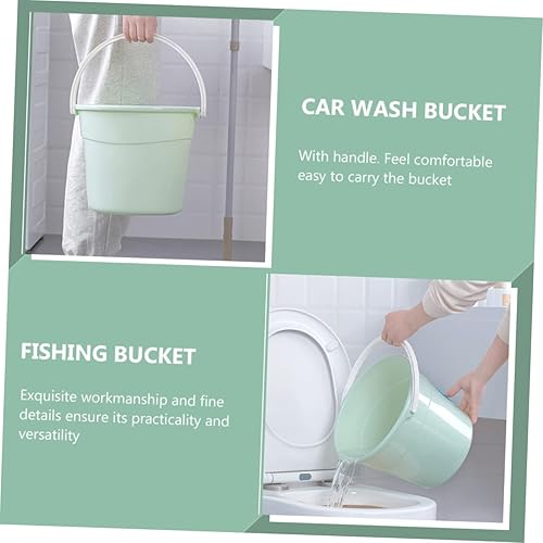 Miniatura 7 de NOLITOY Contenedores de cubo para ropa Tina redonda de plástico Contenedor de plástico Cubo de limpieza Cubo de limpieza de piso Cubo de limpieza
