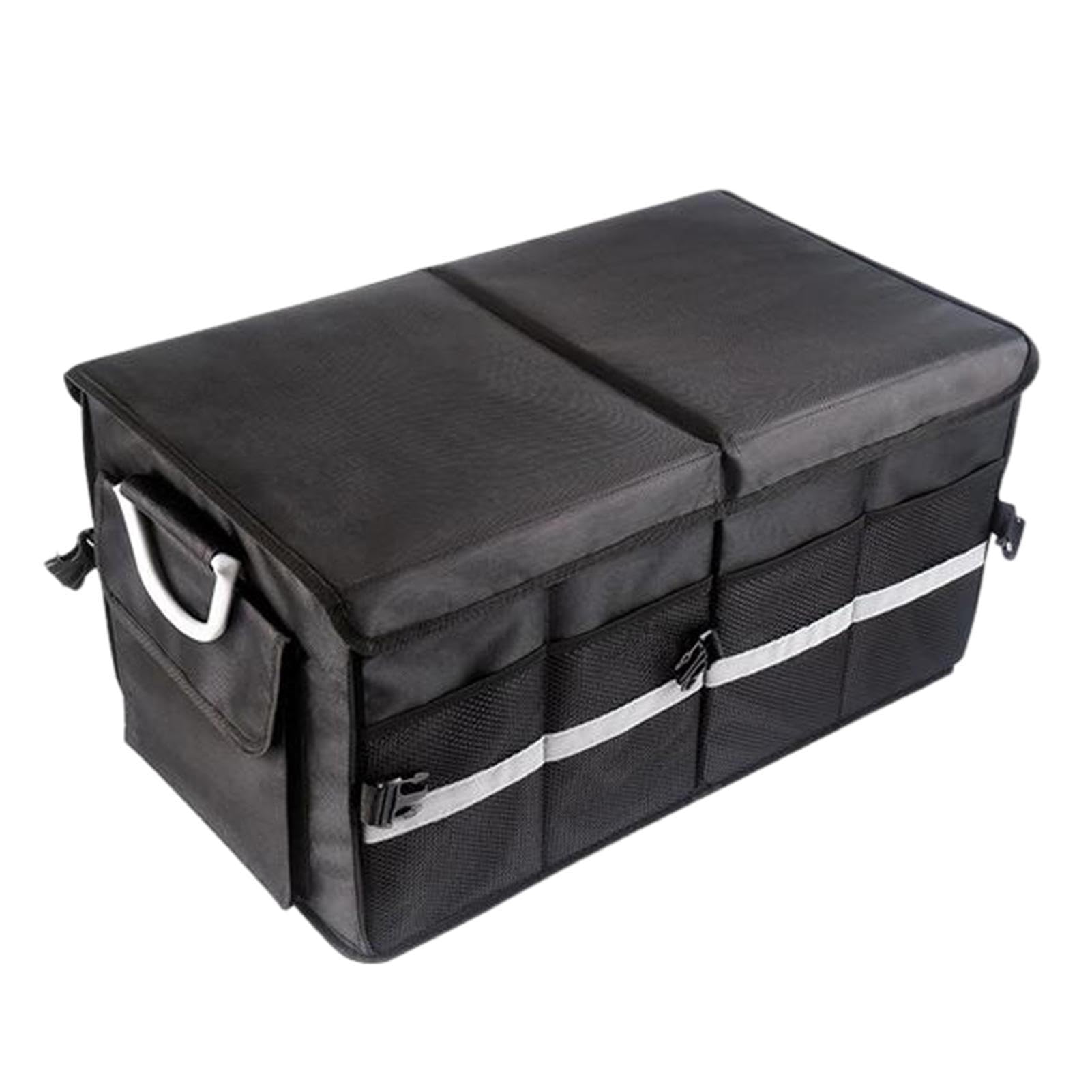 AAKOMA Organizer per Bagagliaio con Scomparto - Organizer Impermeabile in Tessuto Oxford per Bagagliaio dell'auto - Accessori per l'organizzazione dell'auto per Fuoristrada, Camion, Minivan, Auto