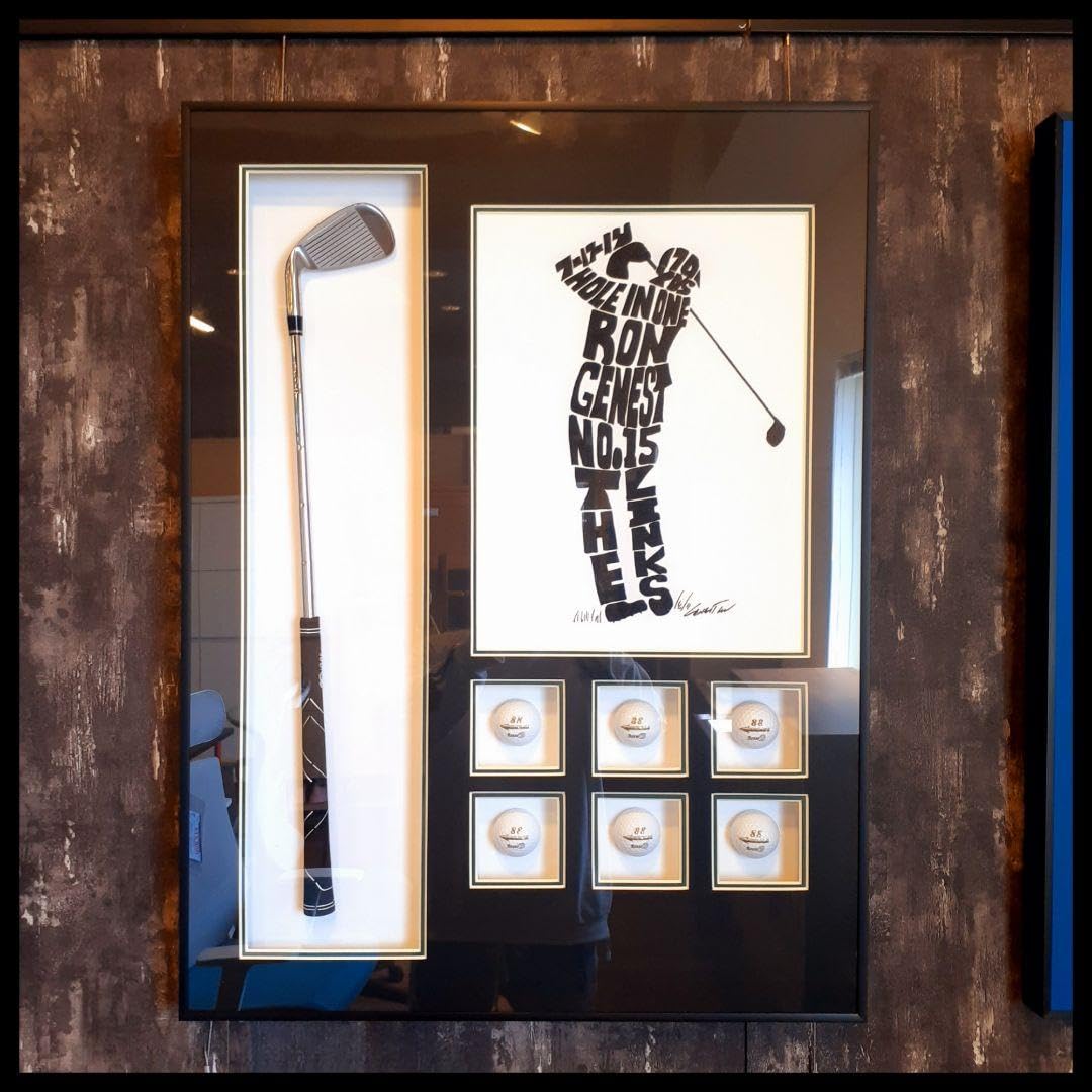 輸入雑貨　ゴルフ　パット&ボール入り　オブジェ　アートパネル 輸入雑貨ゴルフパット&ボール入りオブジェアートパネル