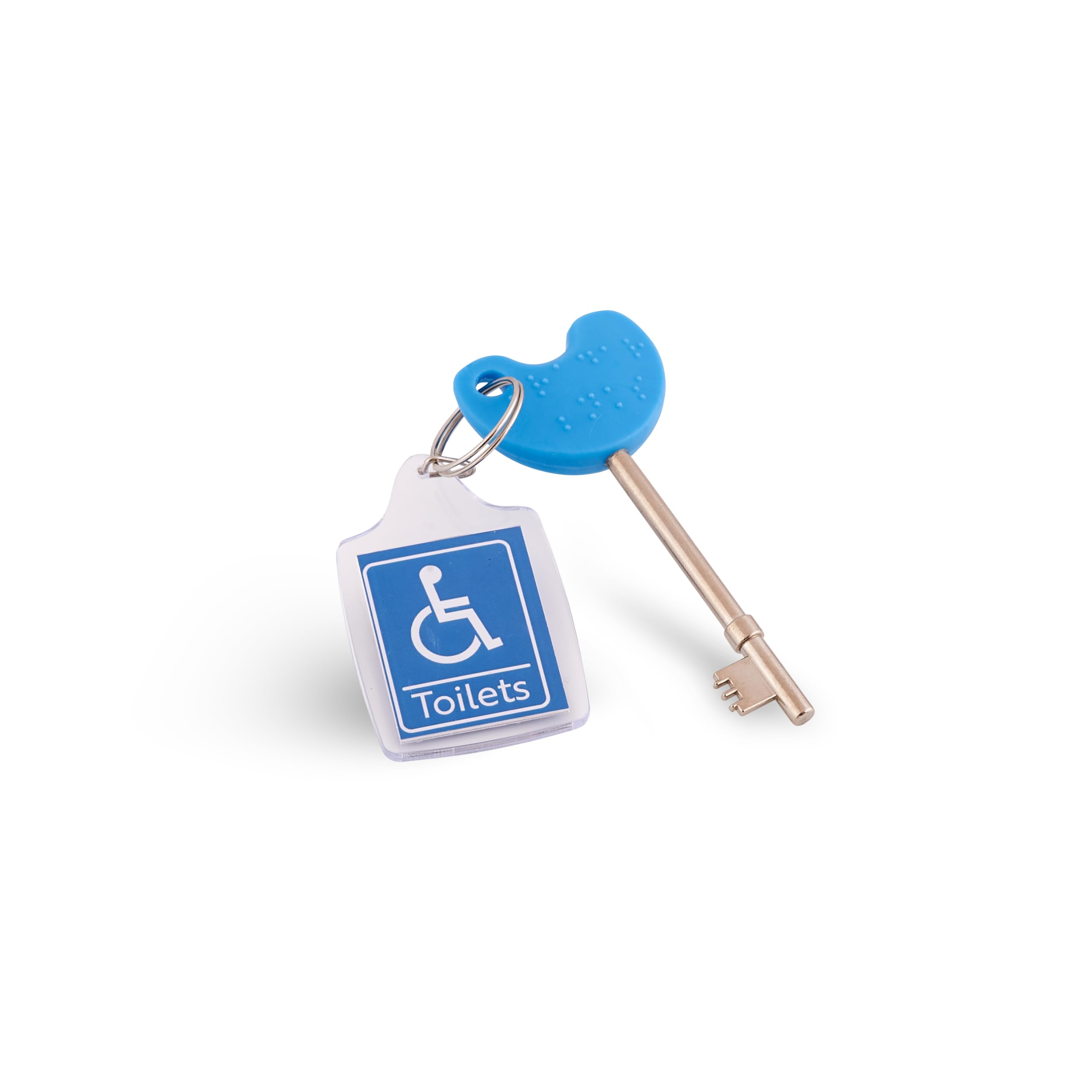 NKS Radar Key – Disabled Toilet and Bathroom Door Access | 1 Braille Easy-Turn Key with Keyring | Trusted Radar Keys for Accessible Public Toilet Locks | Durable Alloy Steel Build