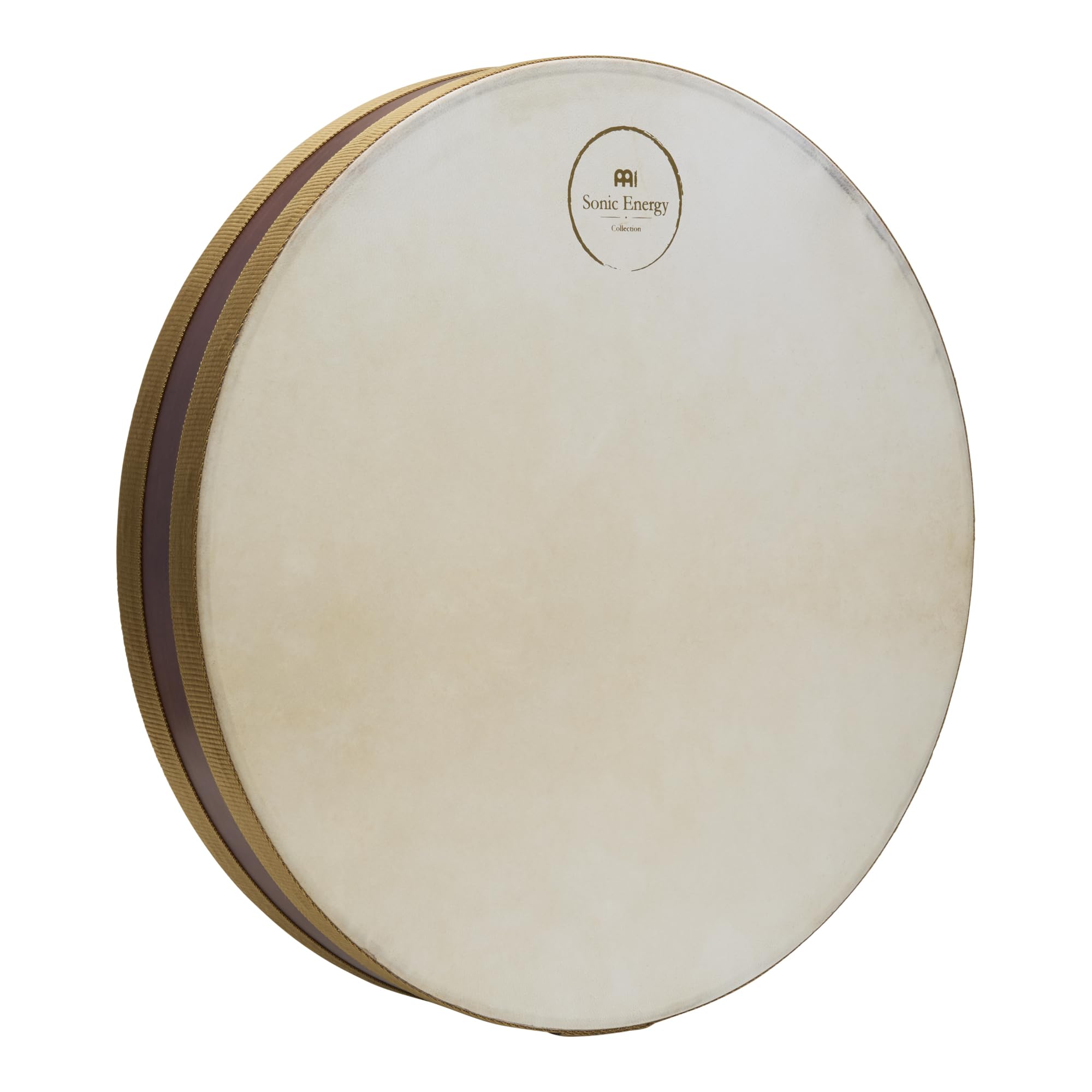 Sonic Energy Ocean Wave Drum – Sea Drum 16 Pollici – Suono delle onde per meditazione, yoga, viaggi sonori, percussioni – Ocean drum con due pelli – Quercia del Siam, marrone (WD16FOL)