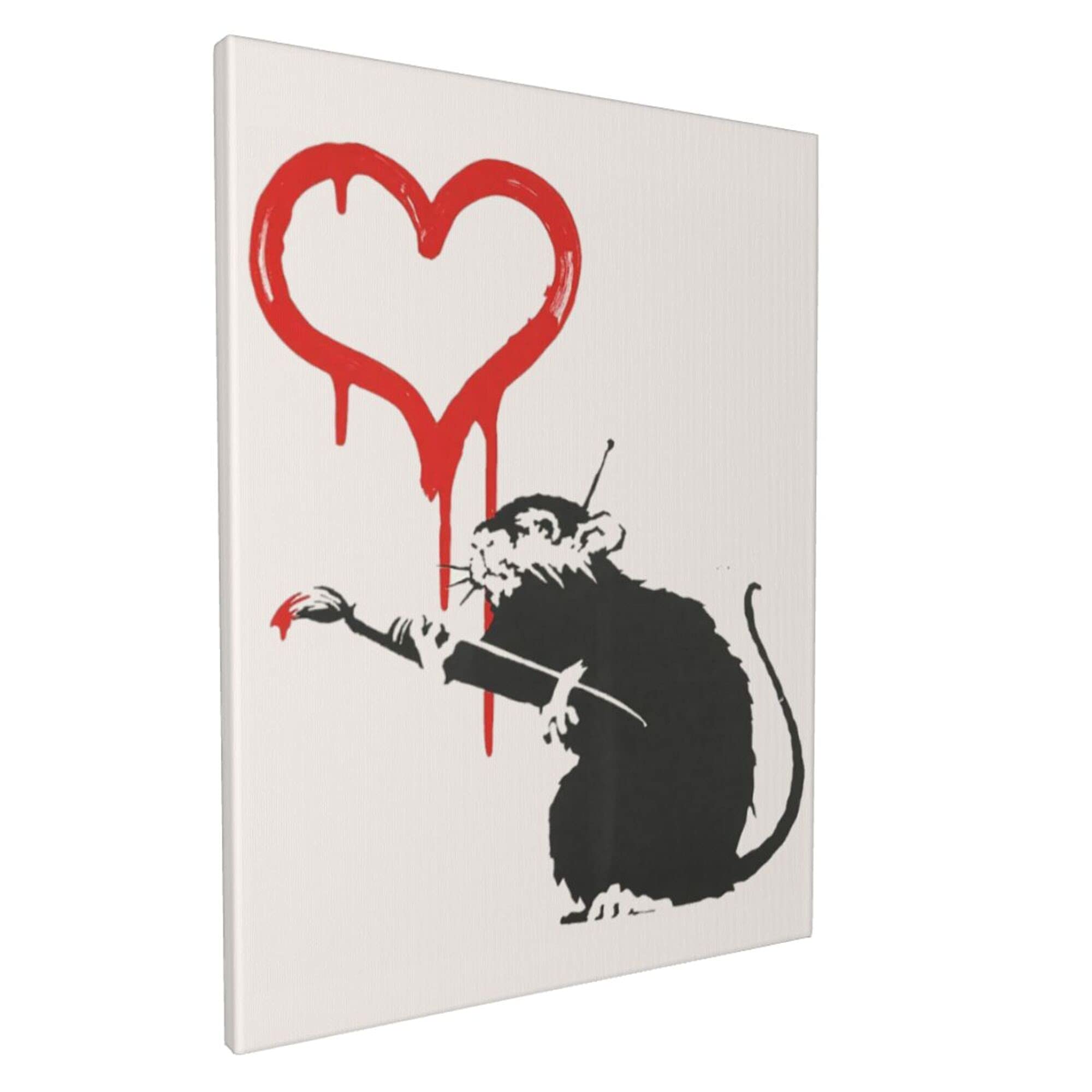 Amazon.co.jp: アートパネル バンクシー Banksy ネズミ アートフレーム 