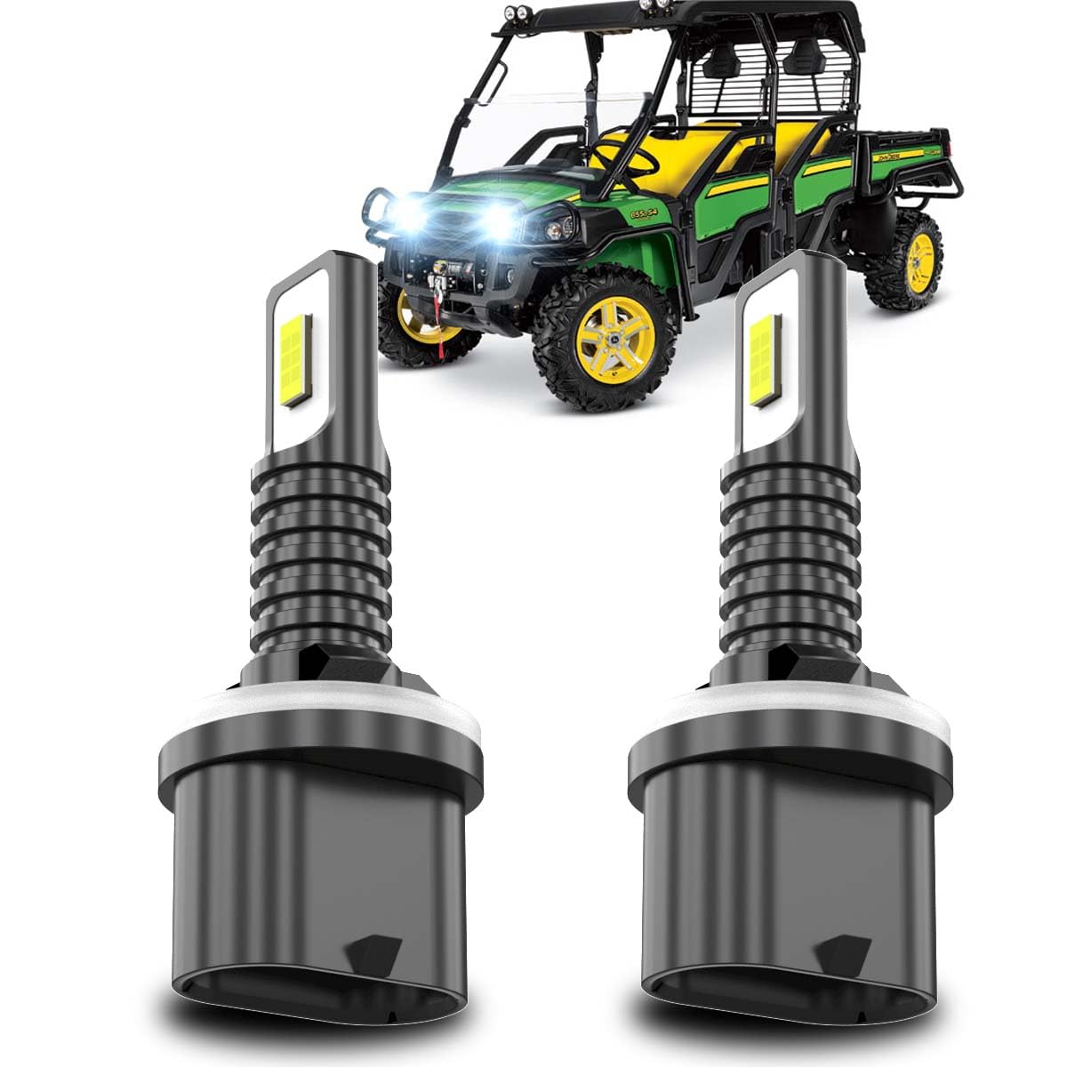 TJJTGBR For Deere Gator XUV 625i, XUV 825i, 825M; 899 880 LED Lights Bulbs, 6000K Xenon White 880 Lamp Replacement for Cars, Trucks,Plug and Play Fog Lamps Replacement Bulbs for Cars, Pack of 2
