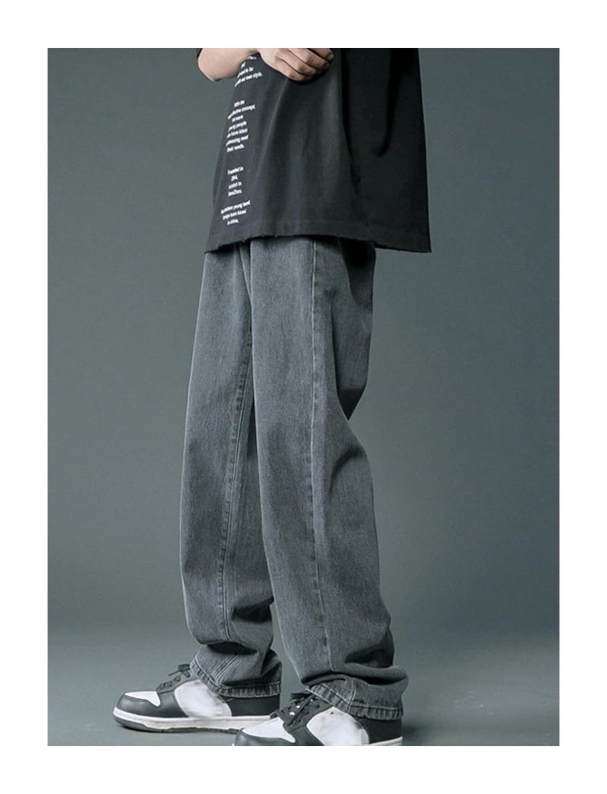 Dżinsy Baggy dla mężczyzn szerokie dżinsy skater hip-hopowe dżinsy na co dzień luźne spodnie dżinsowe Y2K Streetwear Style Slim Fit Jeans dla mężczyzn