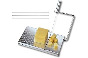Stainless Steel Cheese Slicer with 5 Replacement Wires