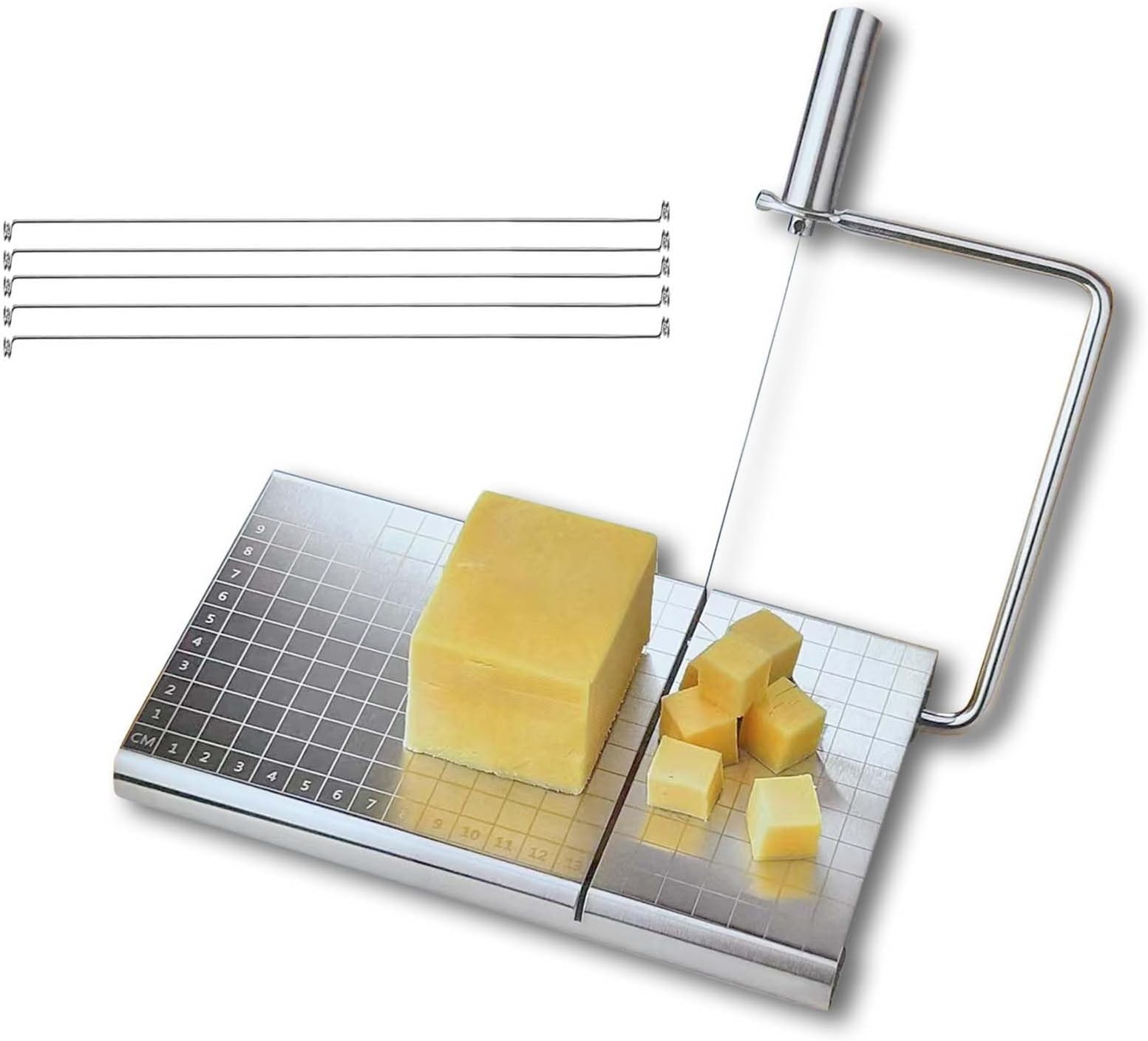 Stainless Steel Cheese Slicer, Cheese Slicer With 5