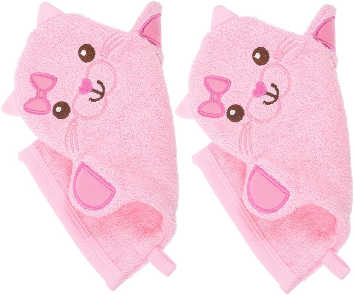 Beavorty Bath Mitts for Boys and Girls 2 Bath Mitt Washcloth Toddler Shower Gloves Newborn Gloves
