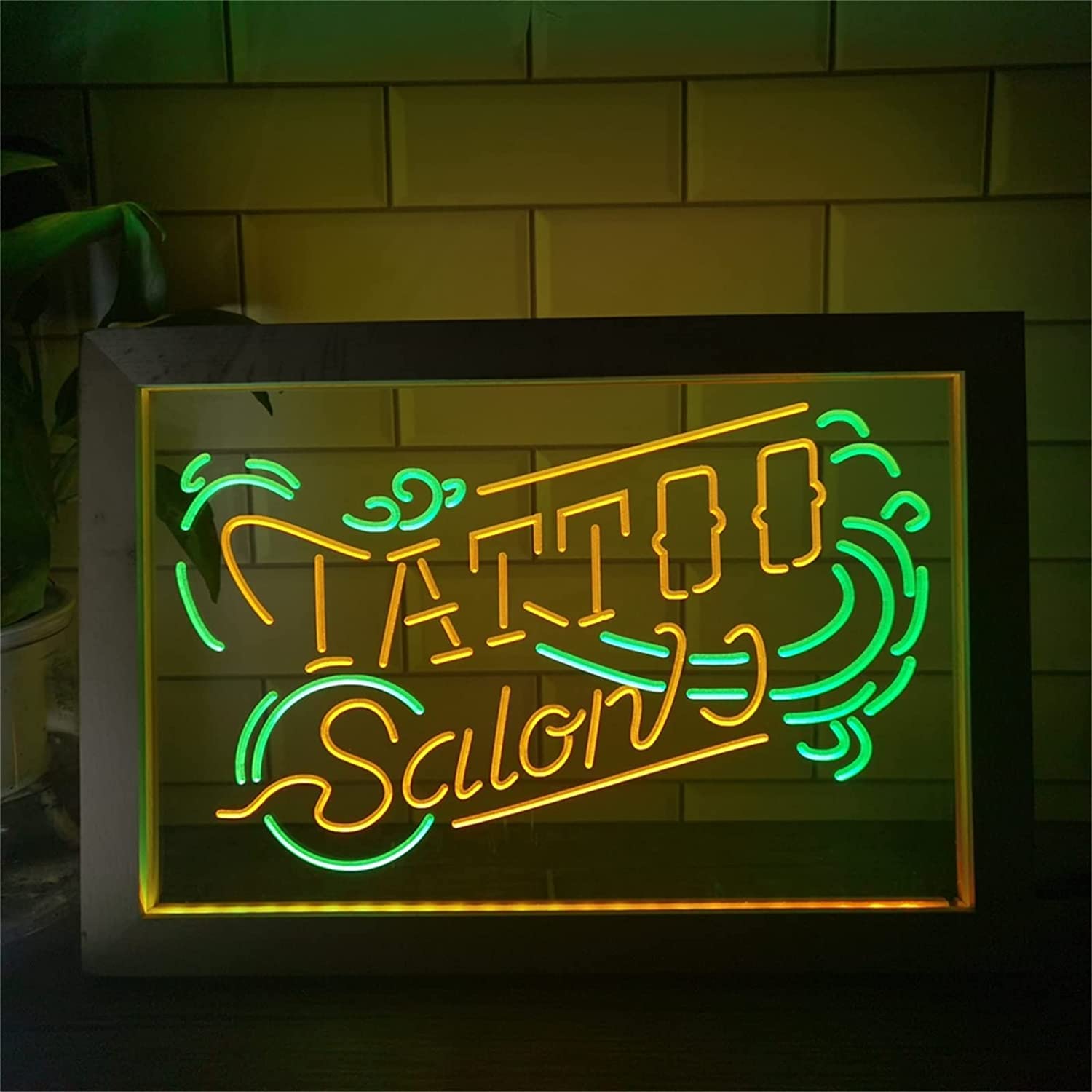 Lumières de nuit artistiques LED et décoration murale néon USB 42 x 32 cm