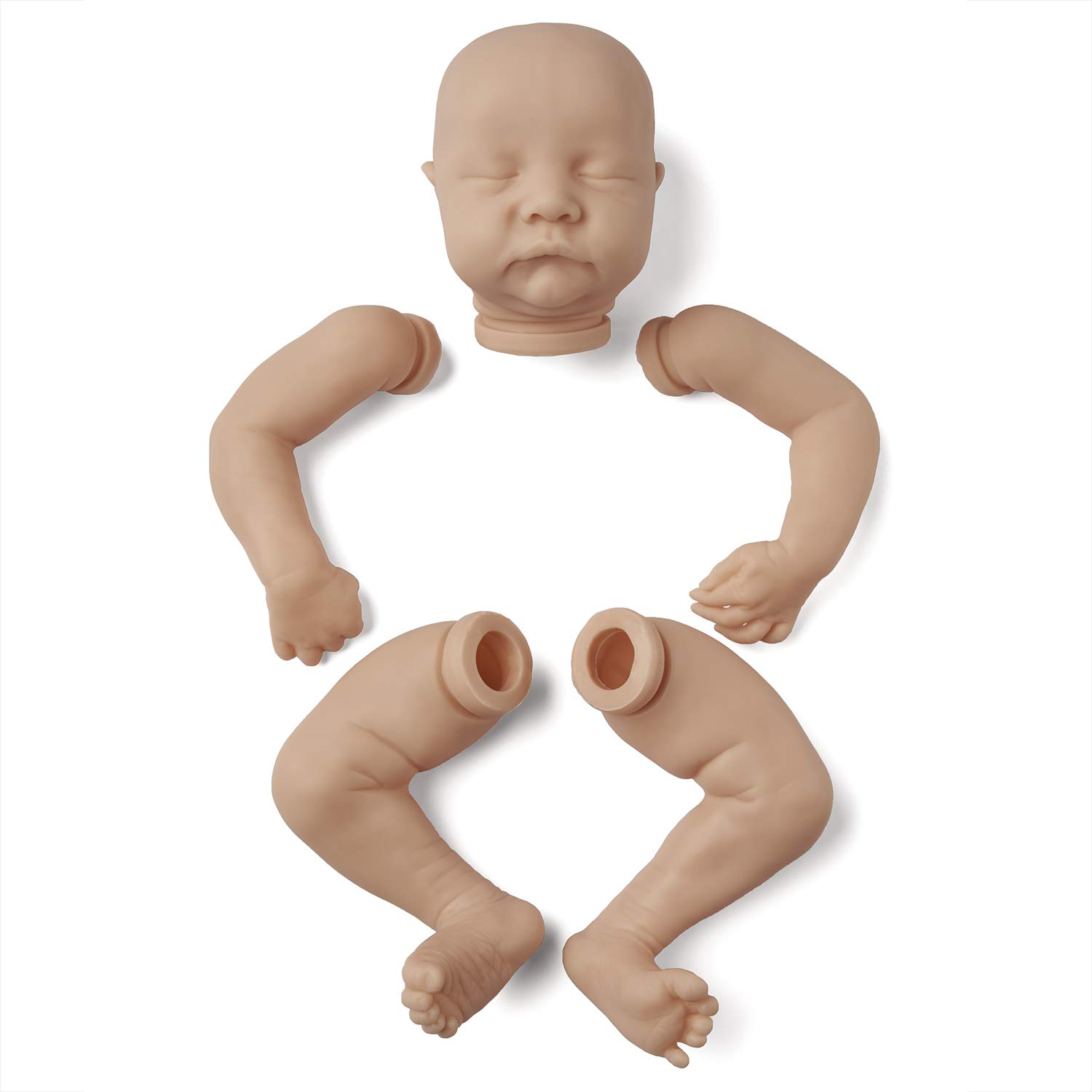 20inch Reborn Doll Kits Size Already Painted Kits Lifelike Unpainted Unfinished Reborn Blank Kit DIY Molds (Levi)