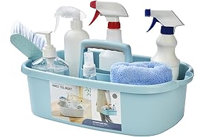 ALINK Large Plastic Cleaning Supply Caddy with Handle