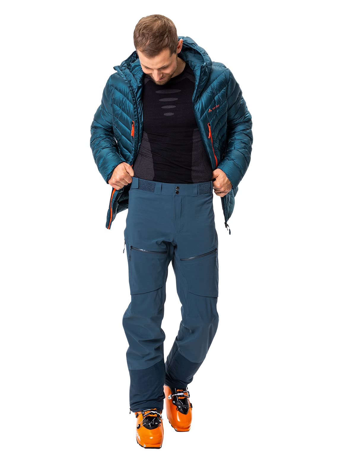 VAUDE Monviso 3-Lagen Skitourenhose Trekkinghose Wanderhose Herren schwarz schwarz