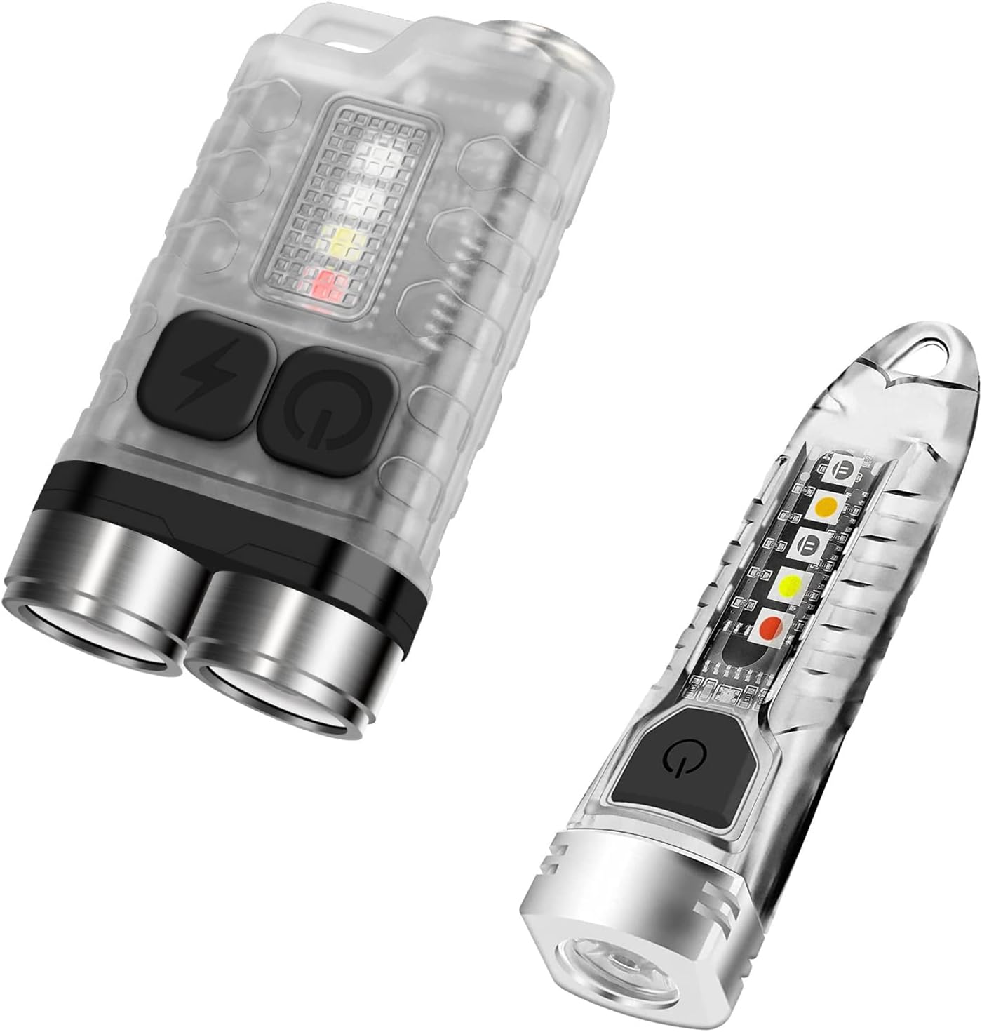 BORUIT V3 Mini Powerful Keychain Flashlights,900LM USBC Rechargeable